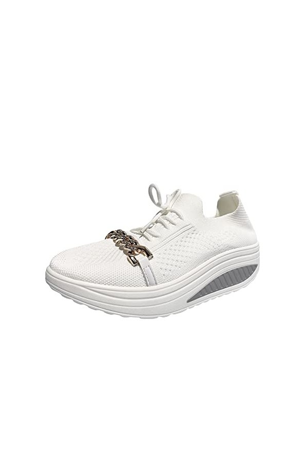 Chaussure a la Mode 2022 Chaussure de Basket Pas Cher Talon Mariage Canvas Chaussure Plate Forme Basket Ouverte Baskets Femme
