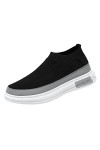Baskets Mode Femmes Baskets Confort Femmes Chaussures décontractées Femmes Gris Couleur Chaussures de Marche Dame Chaussures 