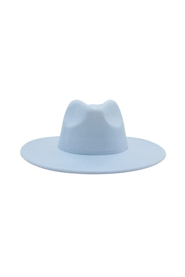 Faringoto Chapeau Fedora pour femme - Chapeau dhiver de luxe pour homme et femme, beige, taille unique