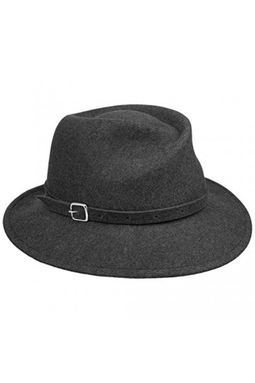 Mayser Chapeau en Laine Twisted Crown Femme - Made in The EU pour de Feutre Automne-Hiver - Taille Unique Anthracite