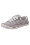 Fgertt Mode Aux Femmes Flat Top Low Respirant Chaussure Confort Glisser sur Sport Toile Baskets