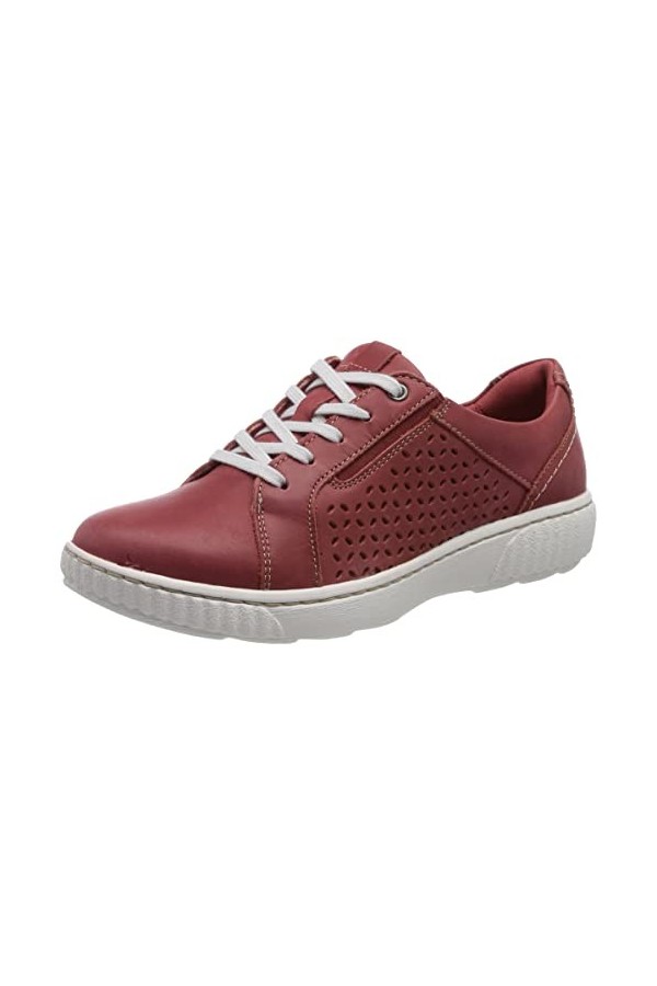 Clarks Femme Caroline Ella Tissu Oxford, Rouge Cerise, 35.5 EU