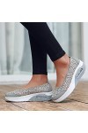 550 Chaussures de Sport Running Basket Femme Slip on Breathe Dentelle Fleur Chaussures De Marche Femmes Mode Baskets Confort 