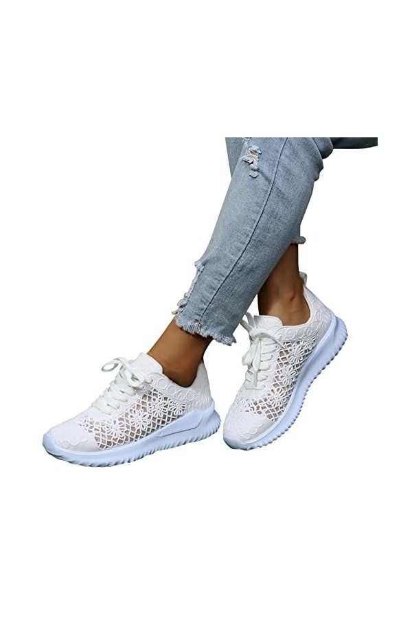 Dasongff Mode Mocassins Femme Basket Chaussures Belle décor de Strass Fitness Sport Sneakers été dextérieur Sneakers Chaussu