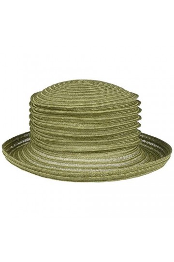 Mayser Chapeau en Chanvre Belma Femme - Made in The EU de Vacances Paille Voyage Printemps-été - Taille Unique Vert Clair