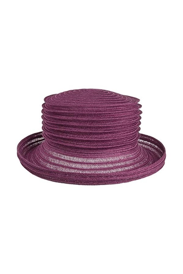 Mayser Chapeau en Chanvre Belma Femme - Made in The EU de Vacances Paille Voyage Printemps-été - Taille Unique Vert Clair