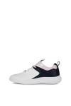 Reebok Rush Runner 4.0, Basket Femme, Footwear White/Pixel Pink/Vector Navy, 36 EU