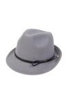 NiceYnn Chapeau Fedora en Laine Panama Bordure Courte Décor avec pour Mariage Soirée Marron