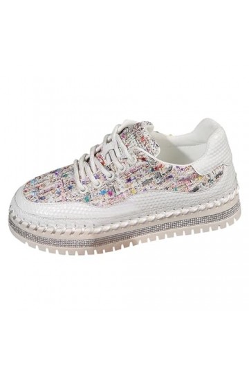 Coo2Sot Chaussures Femme Chaussures Décontracté Plateforme en Chaussures Décontracté Mode Assortie Bout Rond Chaussure Securi