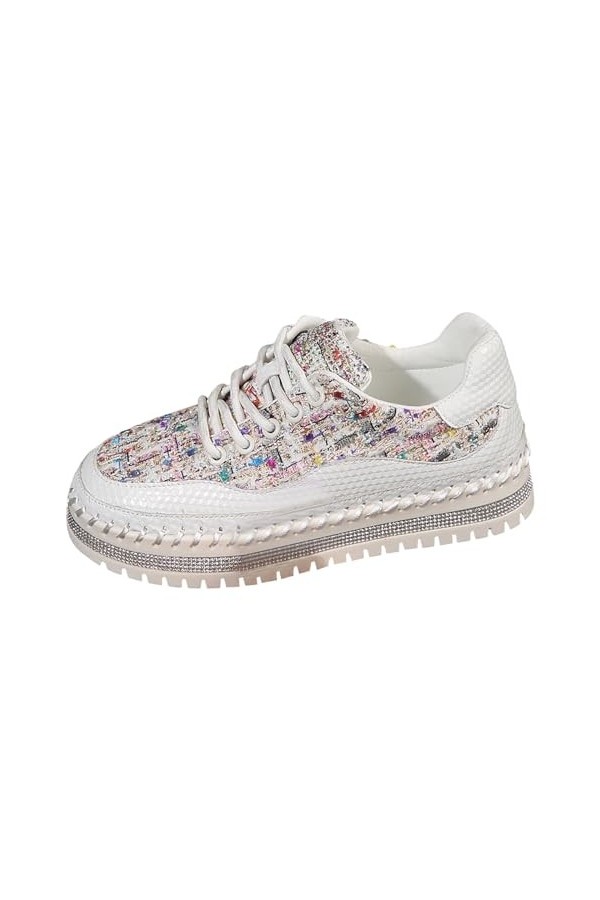 Coo2Sot Chaussures Femme Chaussures Décontracté Plateforme en Chaussures Décontracté Mode Assortie Bout Rond Chaussure Securi