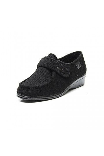 Doctor Cutillas 771&nbsp;Chaussure en lycra avec Velcro pour femme Bleu marine - noir - noir, 38 EU