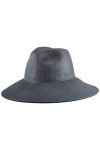 United Colors of Benetton Cappello Lana Tesa Larga Borsalino Chapeau en Feutre, Noir Nero 700 , Small Femme