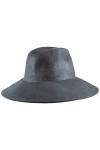 United Colors of Benetton Cappello Lana Tesa Larga Borsalino Chapeau en Feutre, Noir Nero 700 , Small Femme