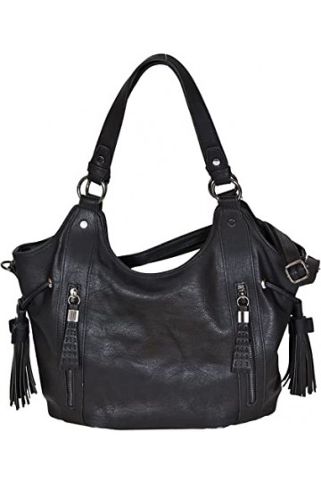 LucieElle Sac femme Bandoulière Cuir PU | Sac Femme Porté épaule | Sac à Main Femmes | Sac à Main Bandoulière en Cuir PU pour