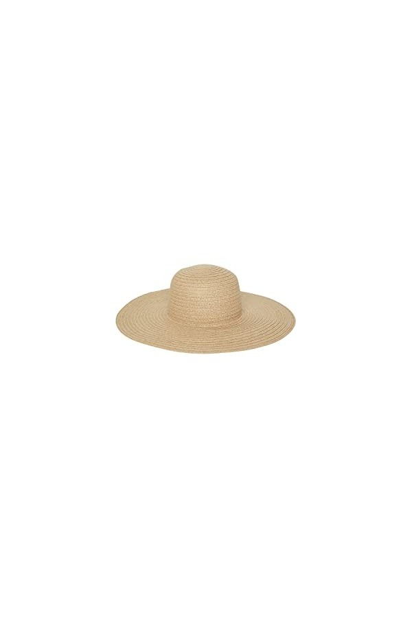 PIECES PCBONNI Straw Hat SWW Chapeau, Beige, Taille Unique Femme