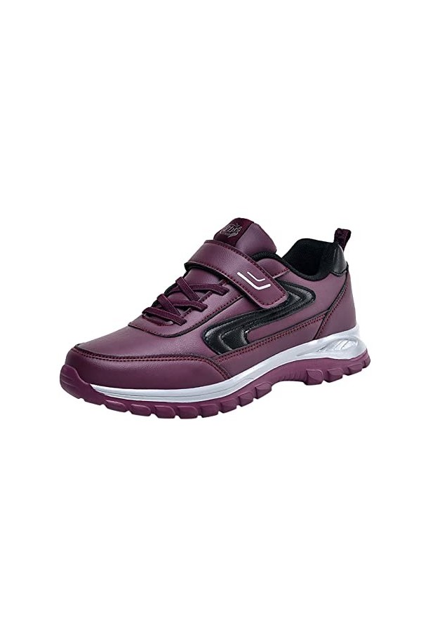 Woaikeyu Baskets Femme Mode Automne Femmes Chaussures de Sport Plat antidérapant imperméable à Lacets Confortable Couleur Uni