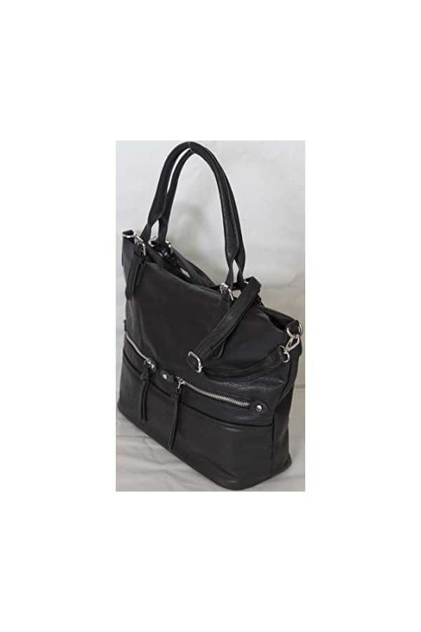 LucieElle Sac femme Bandoulière Cuir PU Format A4 | Sac Femme Porté épaule | Sac à Main Femmes | Sac à Main Bandoulière en Cu
