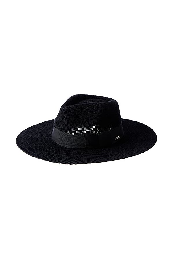 BRIXTON Joanna Knit Packable Hat Fedora, Noir, L Femme