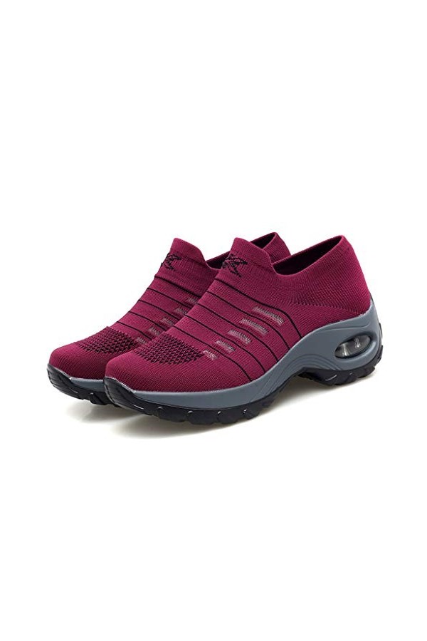 Baskets Basses pour Femmes Mode Appartements Respirant Chaussure de Sport &nbsp;Poids léger &nbsp;en Marchant Baskets de Course 35-42EU
