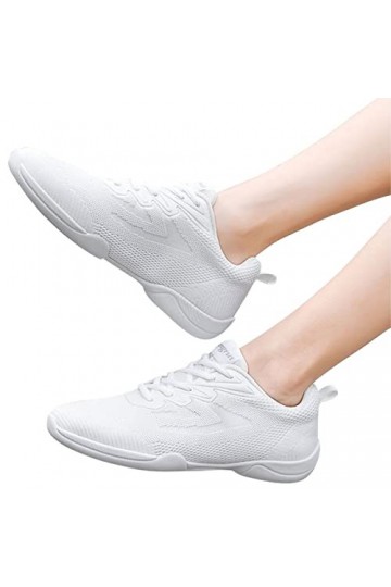Gsheocm Chaussure pour Femme Chaussures Respirantes Basket Mode Baskets Légères Baskets Compensées Sneakers Mules Printemps D
