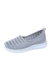 Chaussures de Sport Simples en Maille Baskets Confortables Mode Femmes Plates Respirantes Baskets pour Femmes Demi Bottes Fem