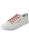 TERRE DE MARINS Femme Minor Basket, Blanc-Rouge, 41 EU