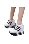 YANFJHV Baskets à talons compensés pour femme : chaussures décontractées chaussures simples chaussures de sport chaussures de