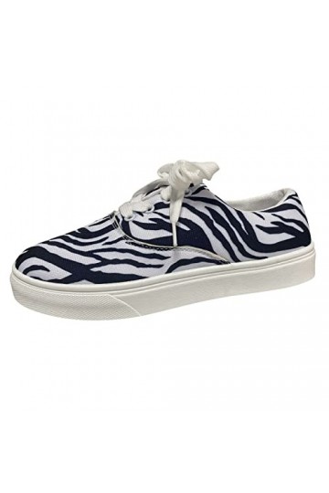 Baskets Mode Femme Baskets Plates pour Dames Respirantes à Lacets Semelle Basse Chaussures décontractées Mode Baskets pour Fe