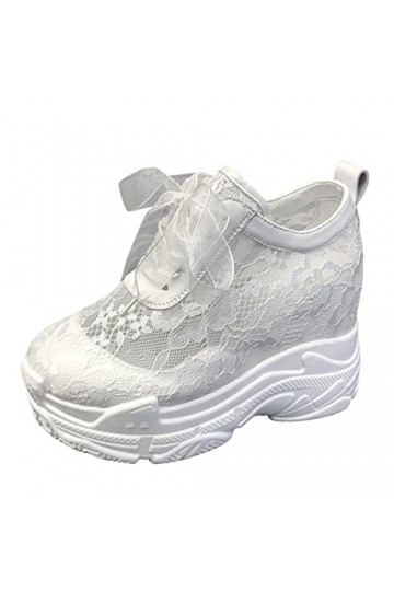 Baskets Mode Femme Sneakers Respirantes Confortable Léger Slip-on Baskets Mode Basses Chaussures DéContractéEs Imprimé Chauss