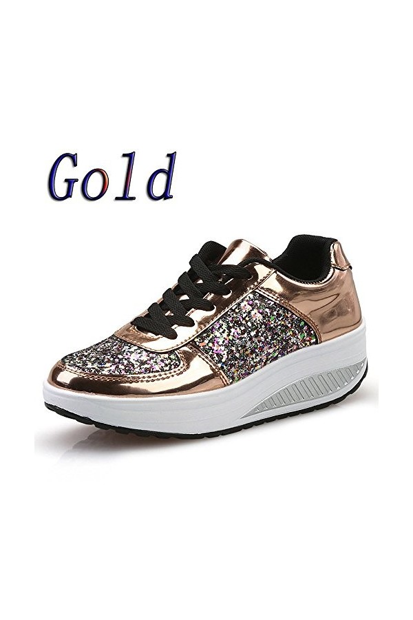 Générique Wedges Sport Dames Baskets secouer Paillettes Filles Chaussures Chaussures Mode féminine Baskets pour Femmes Bottes