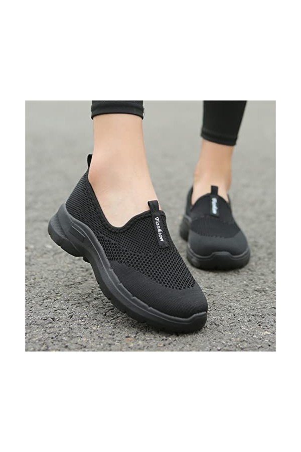 chhoioia Baskets Plateforme pour Femme Mode Mode Printemps été Automne Femmes Baskets Semelle épaisse Maille légère Respirant