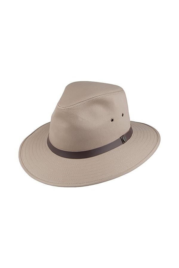 Jaxon & James Chapeau Fedora Safari en Coton Beige Britannique Medium