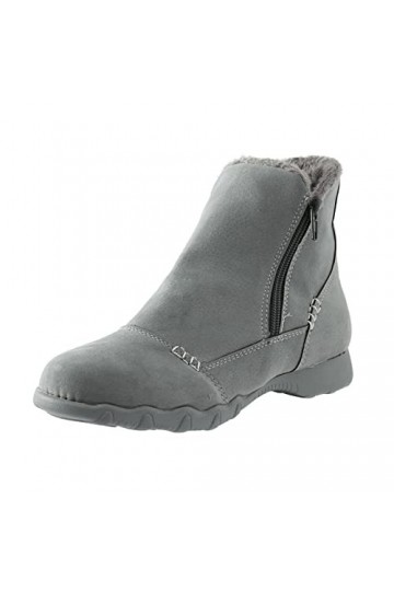 Bottines pour Femmes Habillées Larges Baskets Mode Femmes Baskets Confort Femmes Chaussures décontractées Femmes Gris Couleur
