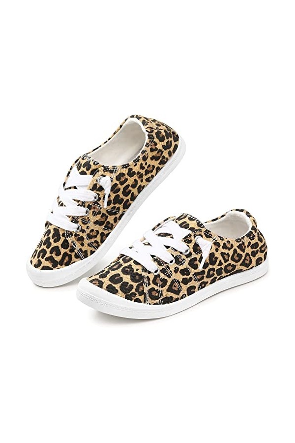 festooning Baskets basses en toile pour femme, gris, 38 EU