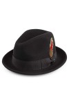 Jaxon & James Chapeau Trilby Déformable Blues Noir Large