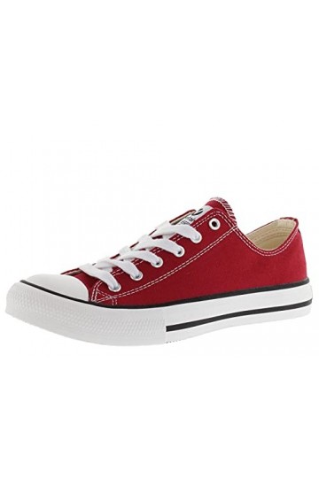 Victoria 106550-KIDS Basket Basse Tribu Toile Basket Basse Mixte Enfant Carmin 34