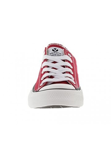 Victoria 106550-KIDS Basket Basse Tribu Toile Basket Basse Mixte Enfant Carmin 34