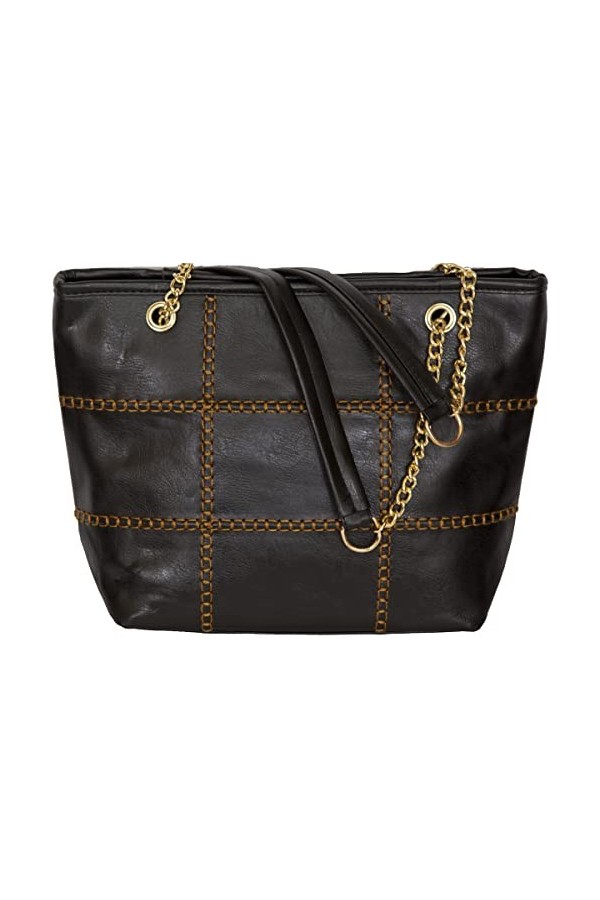 LucieElle Sac Cabas Femme | Cabas Femme | Sac Femme Porté Epaule | Cabas Femme Chaine | Sac à Main Femme ‘Diane’ ROUGE 