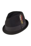 Jaxon & James Chapeau Trilby Déformable Dekker Noir Small