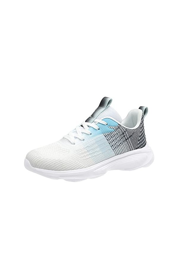 Femmes Baskets dégradé Couleur été Nouveau modèle Maille Respirant Confortable à Lacets Chaussures de Course Baskets Mode Fem