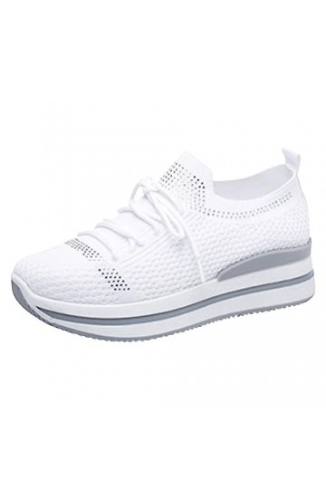 Chaussures De Course Baskets Mode Femme Pas Cher Mesh Slip-on Baskets Mode Basses Confortables Pas Cher Mode LéOpard Respiran
