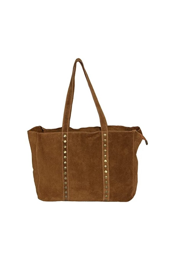 LucieElle Sac CUIR Femme Format A4 | Cabas CUIR Femme Format A4 | Sac Daim Femme | Sac Cuir Femme Italien | Sac CUIR Femme Cl