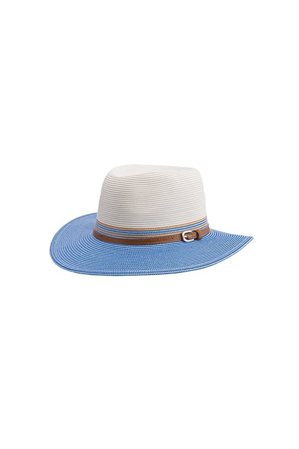 Bella Fedora Chapeau de Soleil Femme Chapeau dété Pliable pour Femme Anti UV UPF50+ en Taille M-58cm - Taille: M-L/58cm Coul