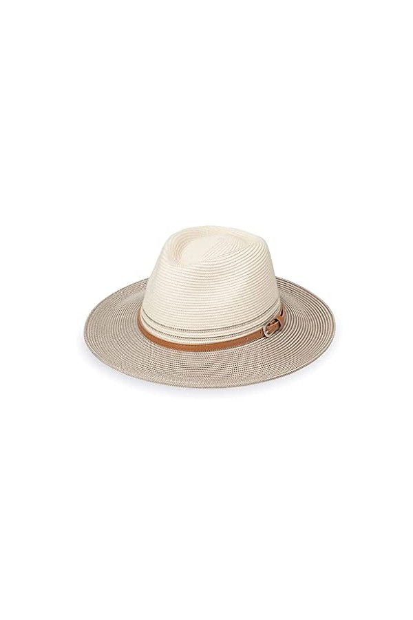 Bella Fedora Chapeau de Soleil Femme Chapeau dété Pliable pour Femme Anti UV UPF50+ en Taille M-58cm - Taille: M-L/58cm Coul