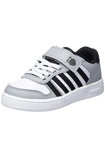 K-Swiss Court PALISADESSTRAP Baskets Highrise/WHT/BLK, 28 EU