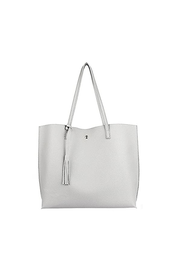 ZhengYue Cabas Sac à Main en Cuir Souple Sac à Bandoulière Epaule Femme Mesdames Imperméable Multies Colores Grande Capacité 