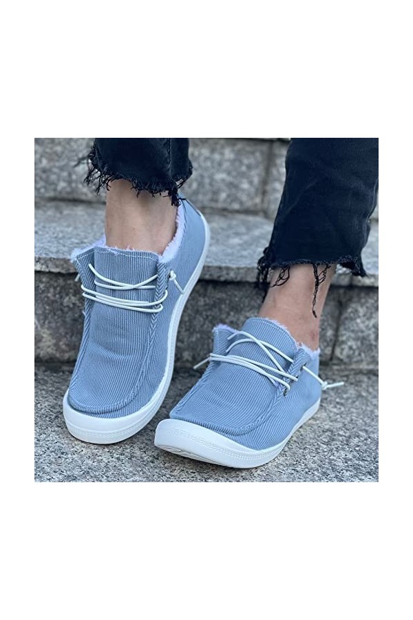 Baskets Mode Femmes Baskets Confort Femmes Chaussures décontractées Femmes Gris Couleur Chaussures de Marche Dame Chaussures 