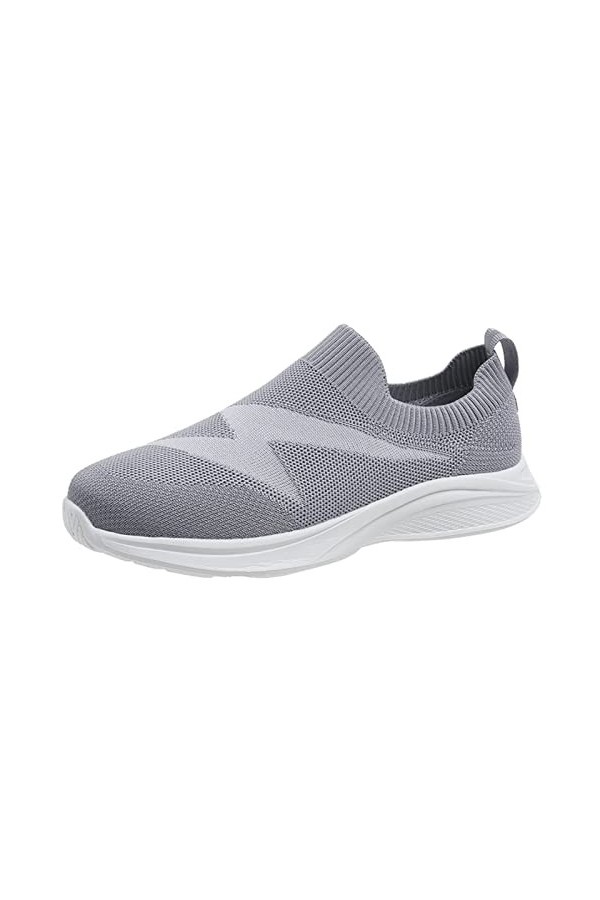 Xmiral Mode été et automne femmes baskets mouche tissé maille respirant léger sans lacet Style décontracté Chaussures Pour Fe