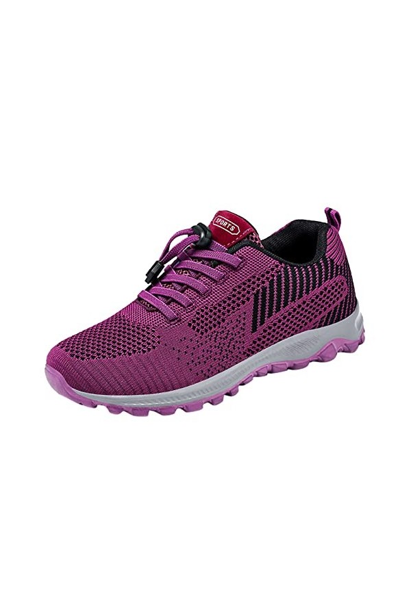 Mode Chaussures Basket Mode été Baskets pour Femmes Maille Respirant léger Confortable décontracté Sandales Compensées