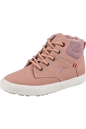 KangaROOS Femme KAVU X Basket, Rose/Rouge, 35 EU